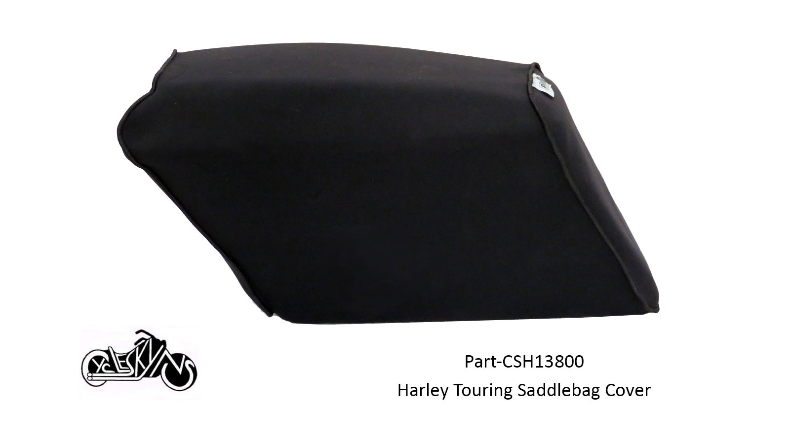 Neoprene Protective mechanic's Cover designed to cover the standard hard saddle bags on touring style Harley Davidson motorcycles.