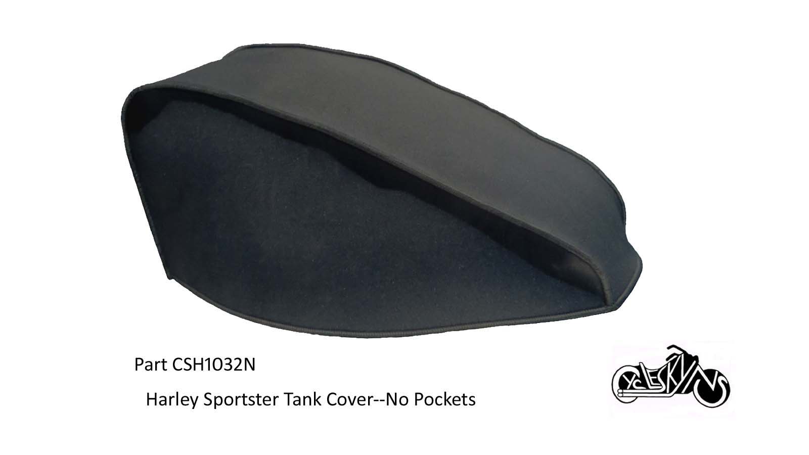 Neoprene Protective mechanic's Cover designed for the original 3.2 gallon Sportster Harley Davidson gas tank without top or side pockets