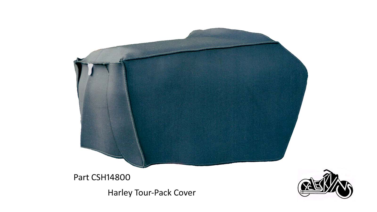 Neoprene Protective mechanic's Cover designed to cover the hard Tour Pack found on touring motorcycles by Harley Davidson.